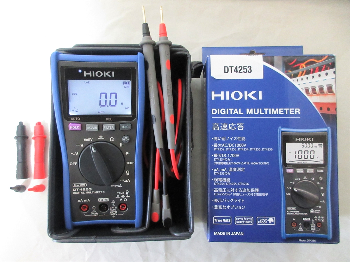HIOKI(日置電機) DT4253 デジタルマルチメータ (計装用DCmA 温度レンジ搭載) - 1